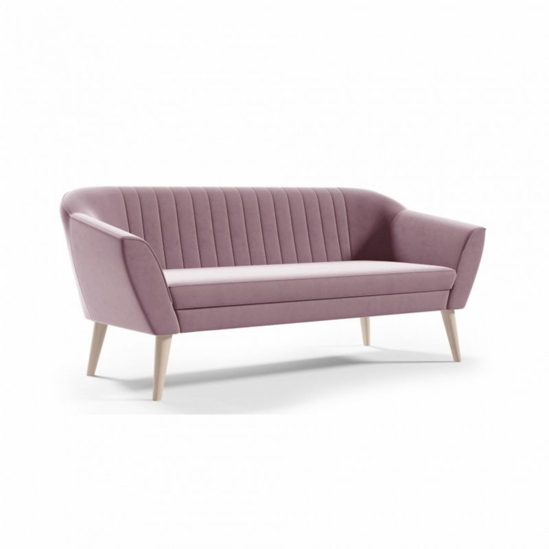 Sofa Bettso Pirs 3 180 cm z miękkim oparciem różowa 1szt.
