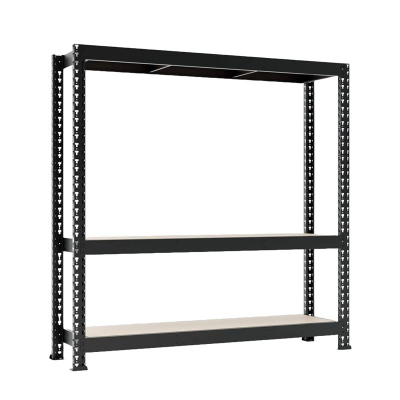 Regał metalowy wciskany Mega-Met Metalkas 180x200x60 500kg 3 półki MDF 1 szt.
