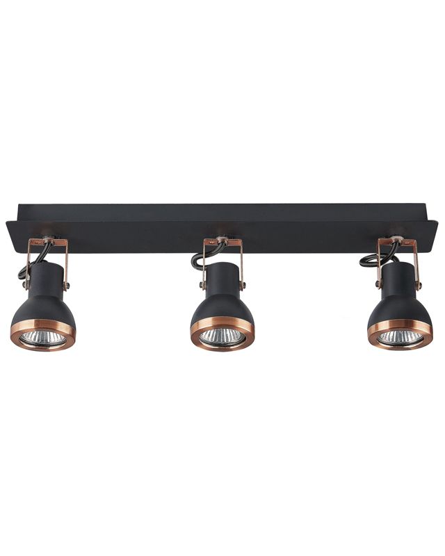 Lampa spot 3-punktowa Baro Regulowana Metal Czarny 1szt.