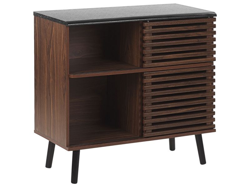 Komoda Perth 80 cm Ciemne drewno 1 szt.