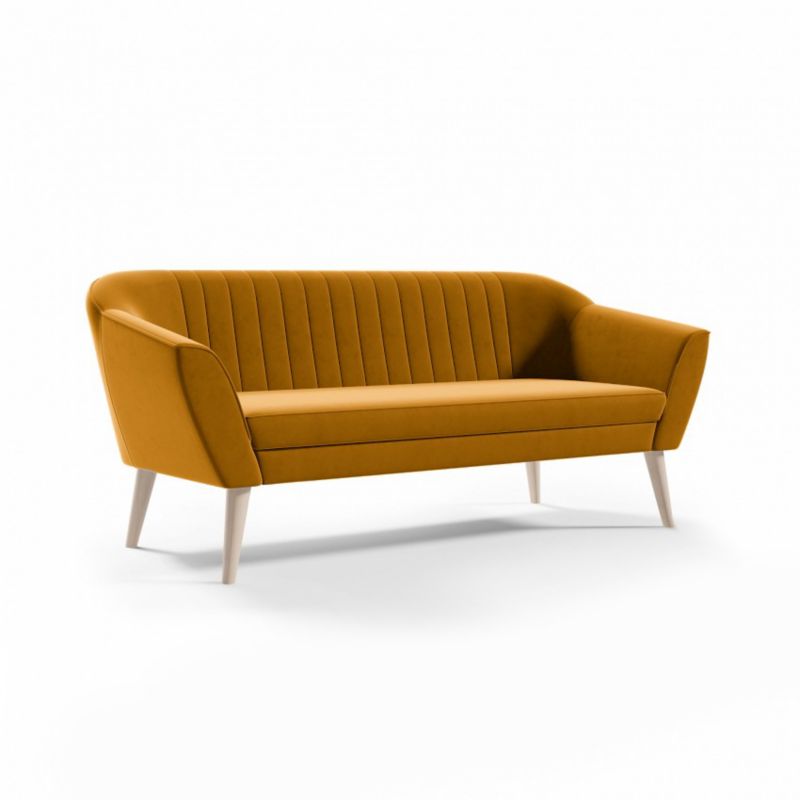 Sofa Bettso Pirs 3 180 cm z miękkim oparciem miodowa 1szt.
