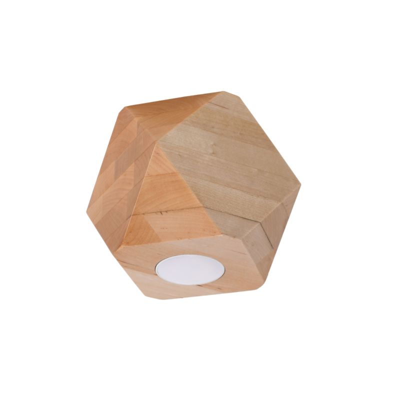 Plafon Sollux Lighting WOODY 1 naturalne drewno 1 szt.