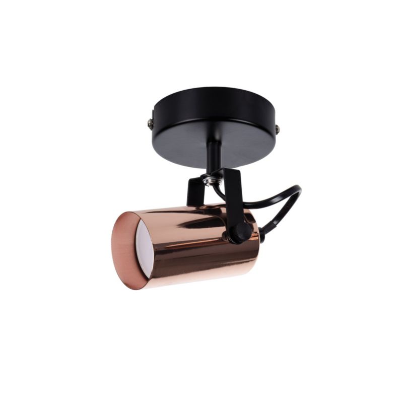 Lampa ścienna sufitowa LightLogic LL BOTO EL-1O GU10 spot regulacja kinkiet miedziany 1szt