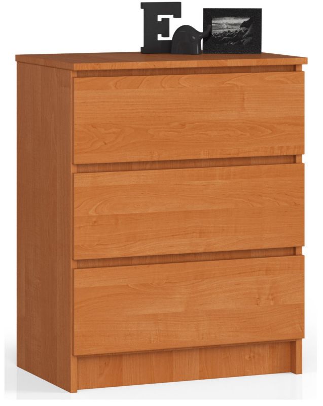 Komoda Akord K60 Olcha 60 cm 3 szuflady kolor Olcha mat 60x40x77 cm 1 szt.