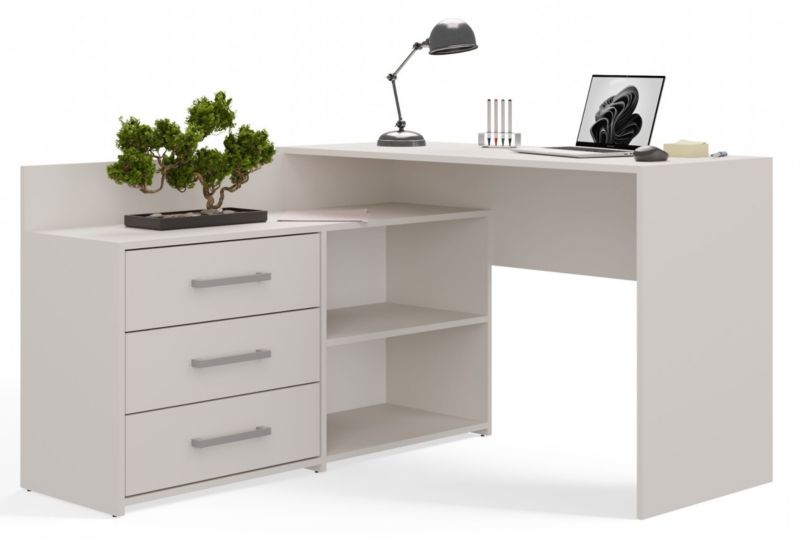 Biurko narożne Topeshop Dany Kaszmir Beż 50x120x76 cm 1 szt.