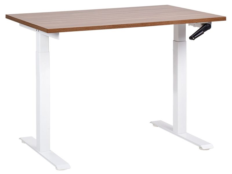 Biurko regulowane Manualny Ciemne drewno Destines 120 x 72 cm 1 szt.