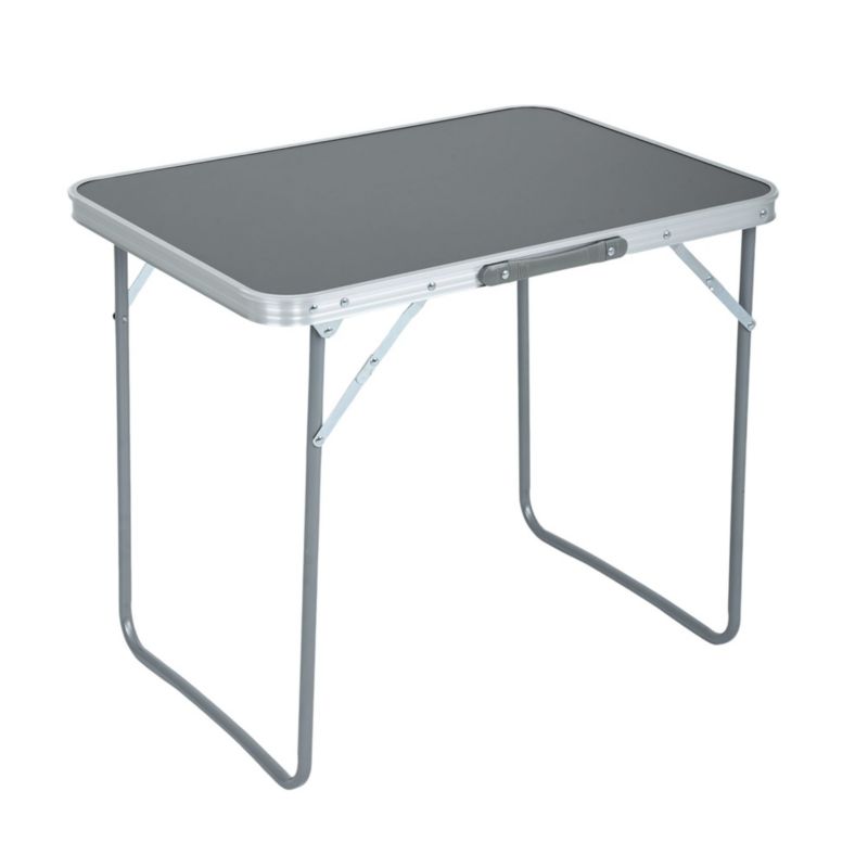 Składany stolik kempingowy ARES z szarego aluminium wymiary 70x60x50 cm 1 szt.
