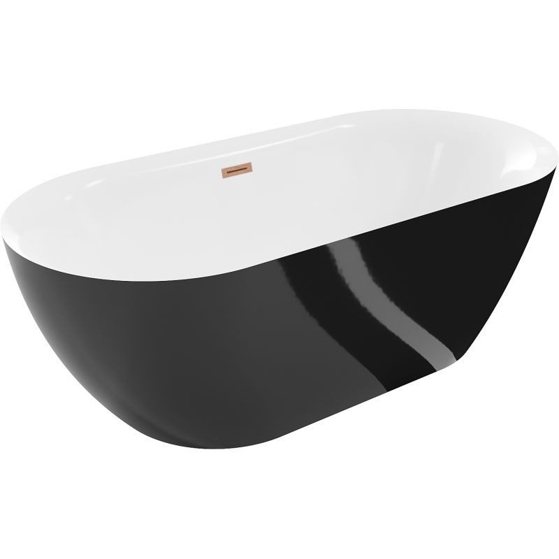 Wanna wolnostojąca Mexen Roxy biało-czarna 170x80 1 szt.