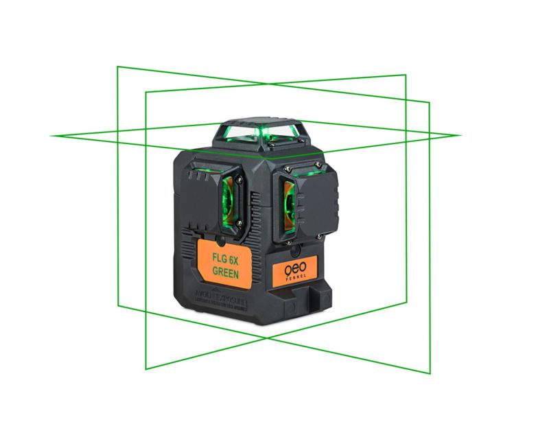 Zielony laser FLG 6X-Green 3D geo-Fennel krzyżowy płaszczyznowy 3 x 360 1 szt.