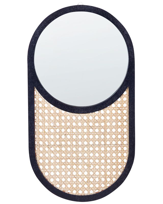Lustro ścienne Baleal 30 cm 56 cm Rattan Naturalny 1 szt.