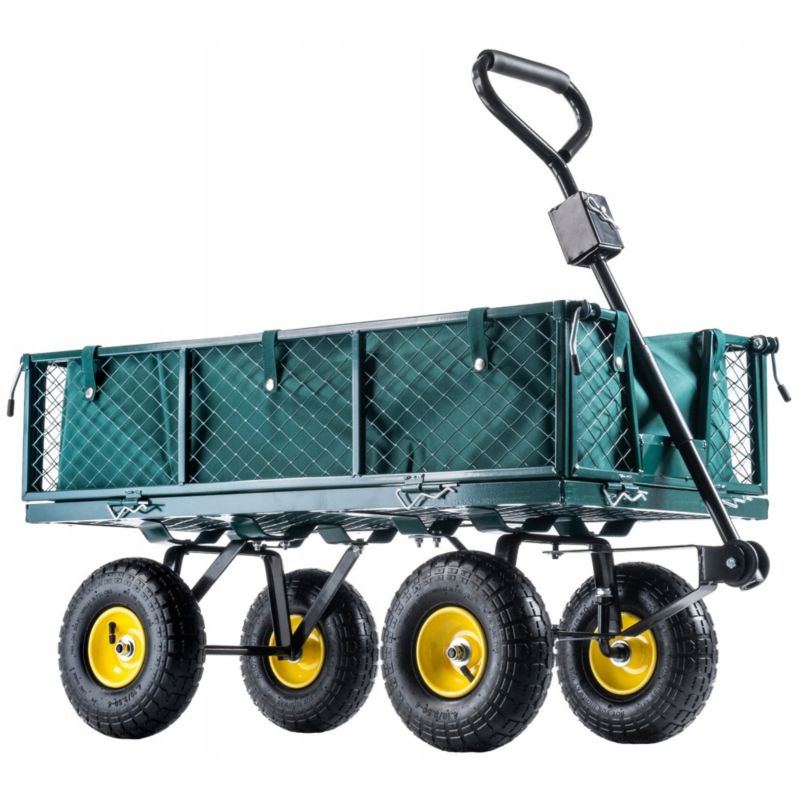Wózek KADAX Ogrodowy Taczka Transportowy Plażowy Przyczepka 300kg Z Plandeką Duży 1szt.
