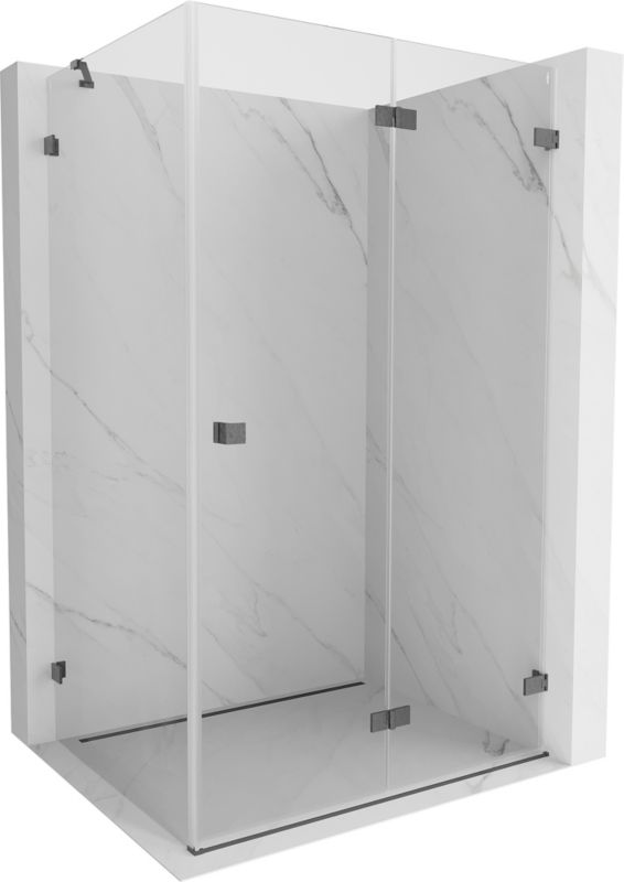 Kabina prysznicowa składana Mexen Lunar-F transparent gun gray 80 x 70 cm 1 szt.