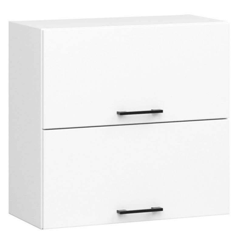 Szafka kuchenna podwójna Akord W60 system Oliwia Biała 60 cm drzwi uchylne 2 drzwi kolor Biały mat 2 półki 60x30x58 cm 1 szt.