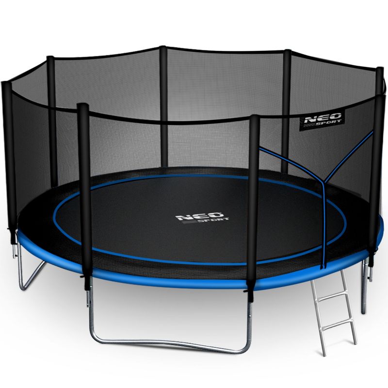 Trampolina ogrodowa Neo-Sport 404cm 13ft + drabinka + siatka zewnetrzna 1szt.