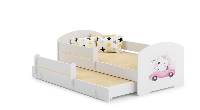 Łóżko podwójne Kobi LUK 160x80 Kot 1 szt.