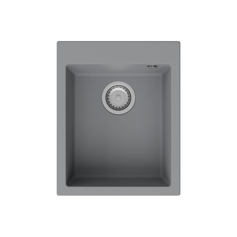 Zlewozmywak granitowy GranMaster Ivo 400x500x192 mm, jednokomorowy bez ociekacza, tytan 1 szt.