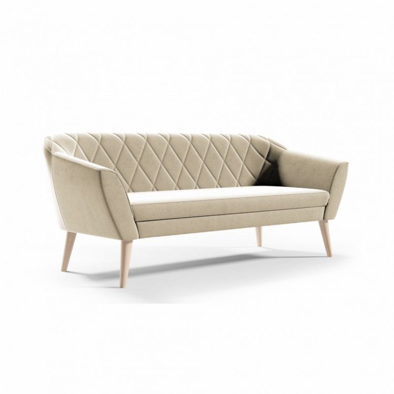 Sofa Bettso Viva 3 180 cm z miękkim oparciem beżowy 1szt.