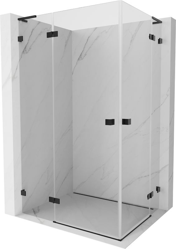 Kabina prysznicowa prostokątna Mexen Lunar L transparent czarna 834L-080L-070P-70-00 1 szt.