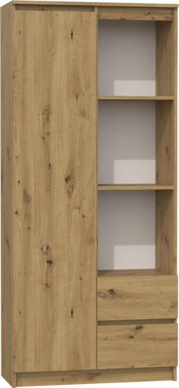 Regał Biurowy Topeshop Rs-80 Bily Dąb Artisan 35x80x180 cm 1 szt.