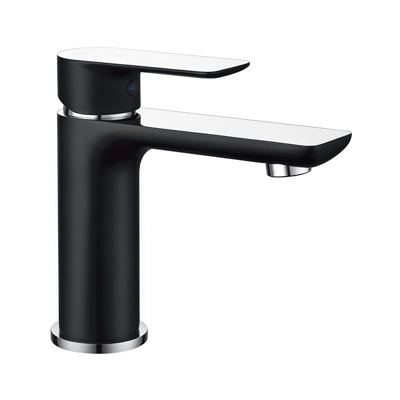 Bateria umywalkowa stojąca Mexen Alfa czarna/chrom 16 cm 1 szt.