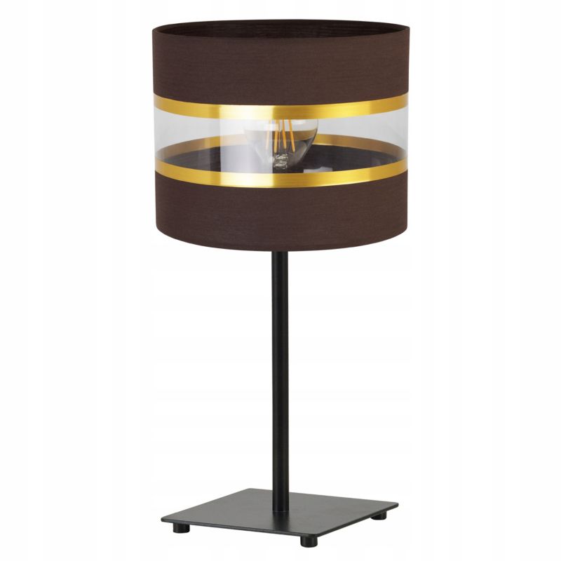 Lampa stołowa nocna Light Home LH Elegance Gia 1x E27 60W czarny/brązowy 1szt.