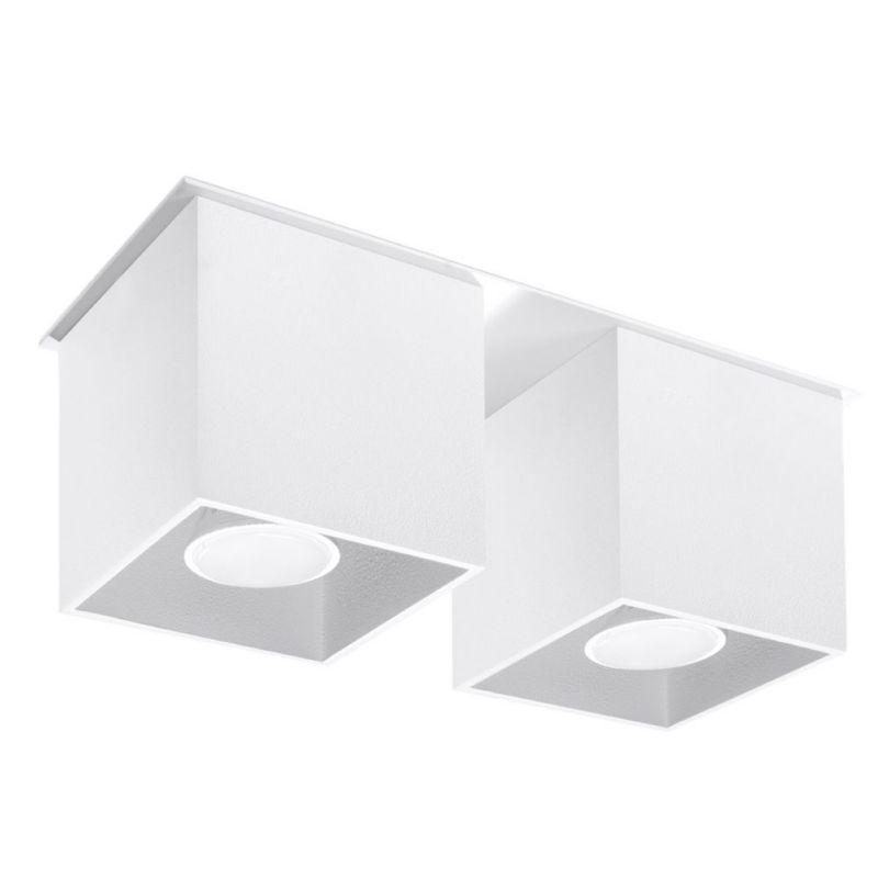 Plafon Sollux Lighting QUAD 2 biały 1 szt.