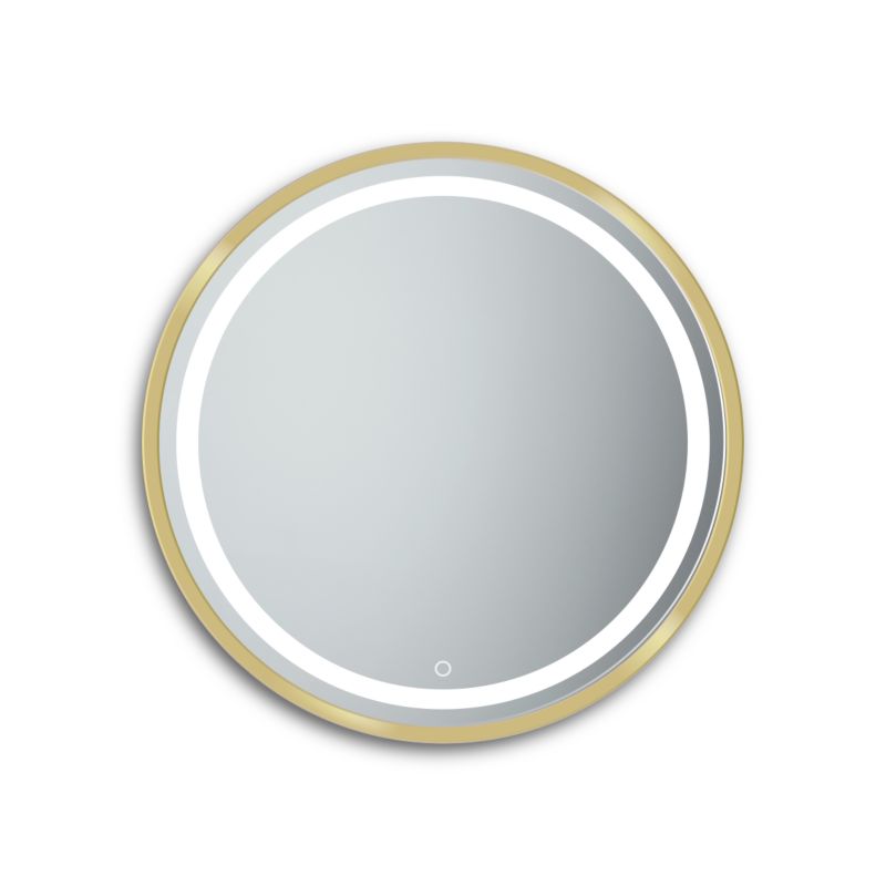 Lustro RUKE Round Gold Touch Led fi 80 cm barwa zimna dotyk Power LED 1szt.