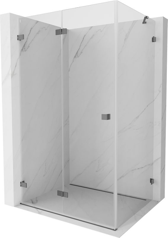 Kabina prysznicowa składana Mexen Lunar-F transparent gun metal 90x70 cm 1 szt.