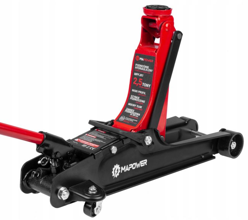 Podnośnik samochodowy MAPOWER hydrauliczny żaba lewarek 85-385mm 2.5T 1 szt.