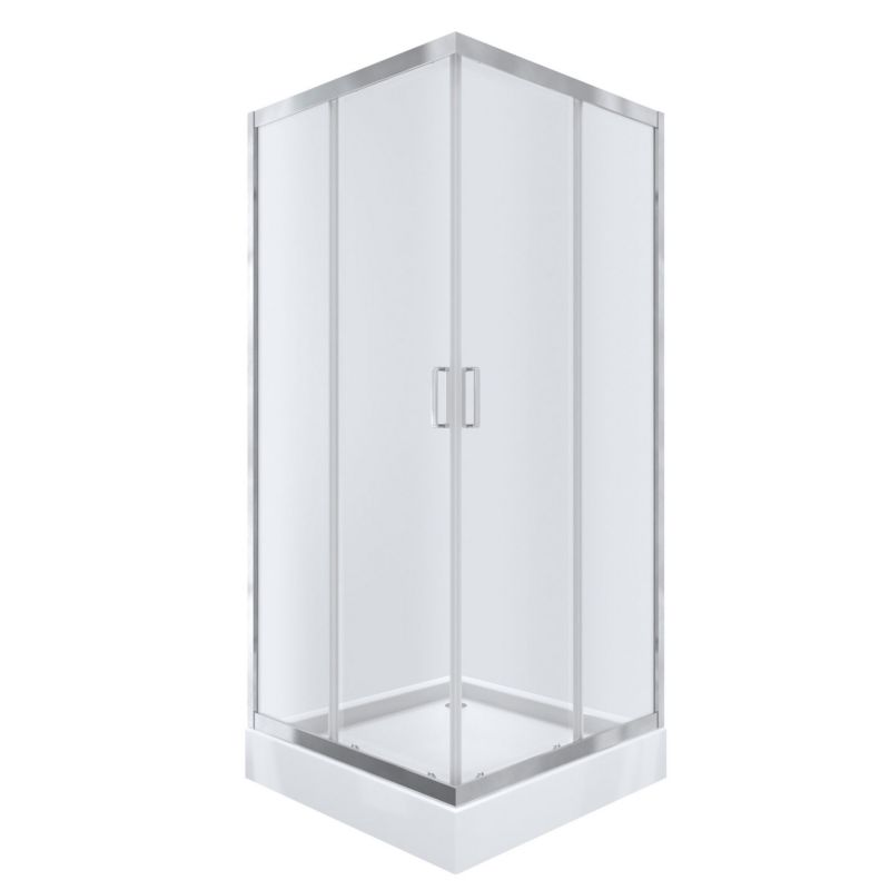 Kabina prysznicowa KABI HOBBY 90x90, kwadratowa, niski brodzik, szkło transparentne 5mm 1 szt.