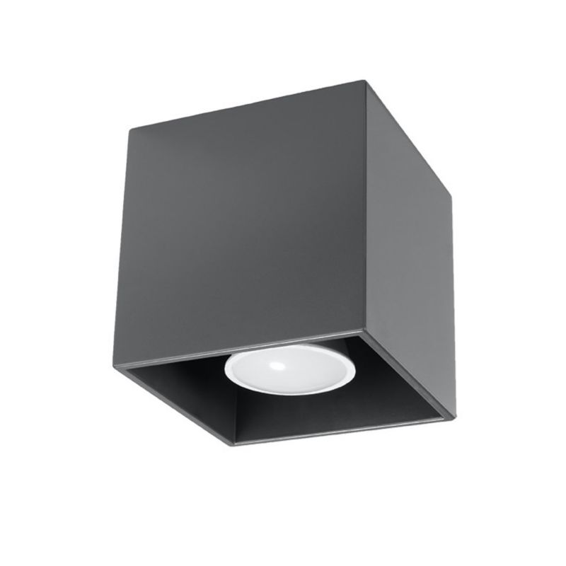 Plafon Sollux Lighting QUAD 1 antracyt 1 szt.