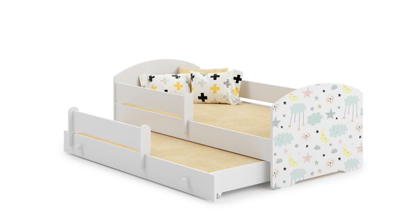 Łóżko podwójne Kobi LUK 160x80 Gwiazdki 1 szt.