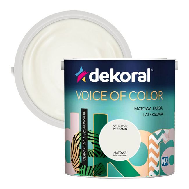Farba kolorowa Dekoral Voice of Color delikatny pergamin 2,5 l