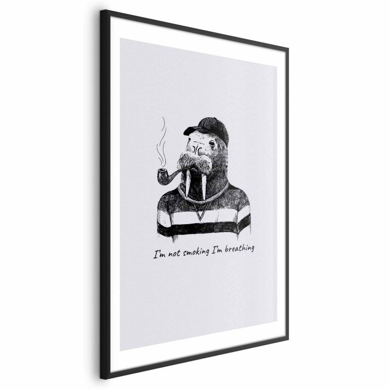 Plakat Artgeist Smoking 21x30 cm z ramą czarną 1 szt