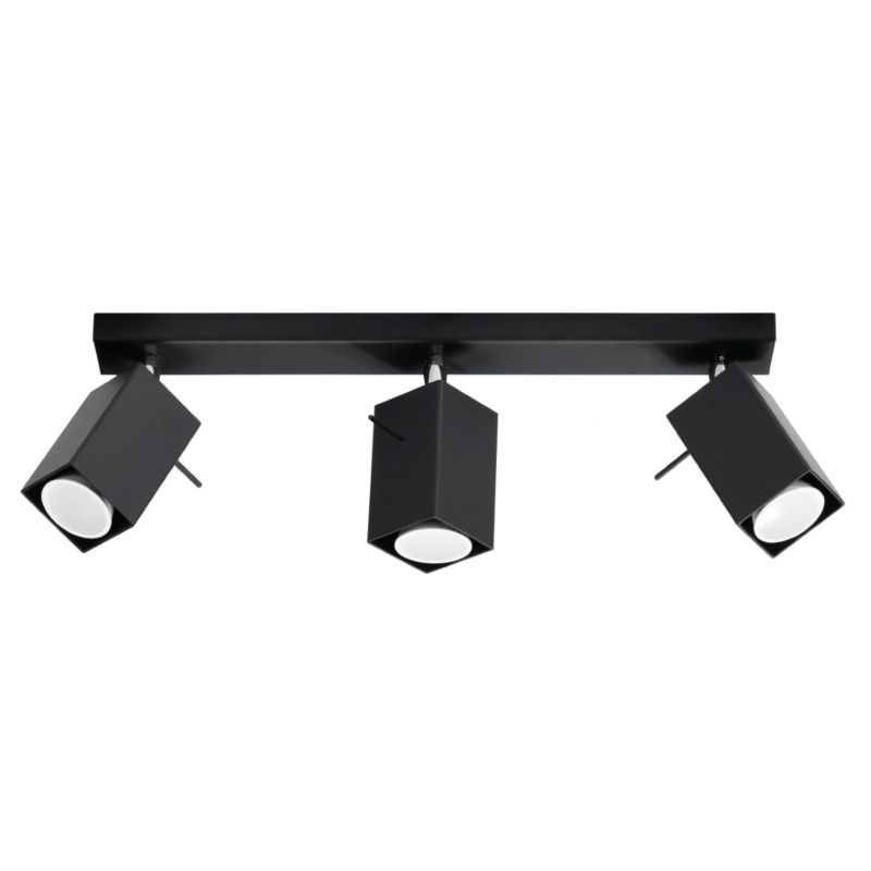 Plafon Sollux Lighting MERIDA 3 czarny 1 szt.