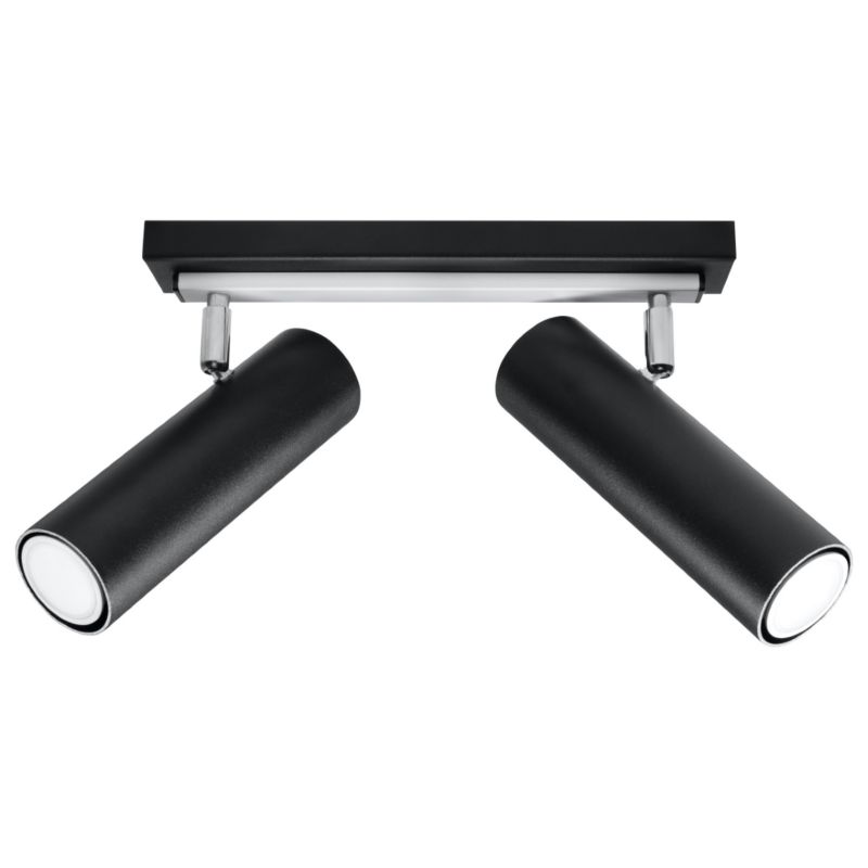 Plafon Sollux Lighting DIREZIONE 2 czarny 1 szt.