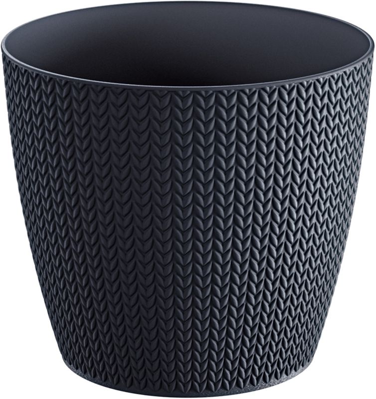 Doniczka Wheaty 21,8 cm antracyt