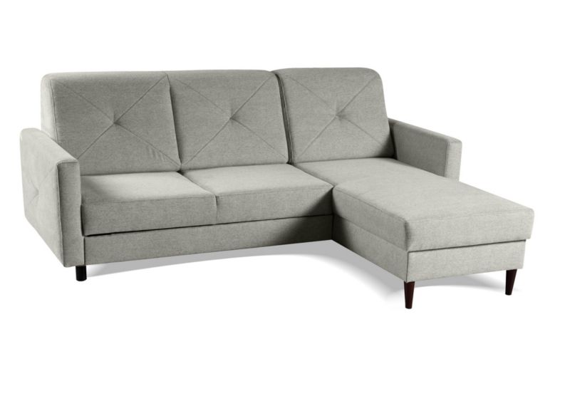 Narożnik Bettso Nordic 217x162 cm z funkcją spania szary 1szt.