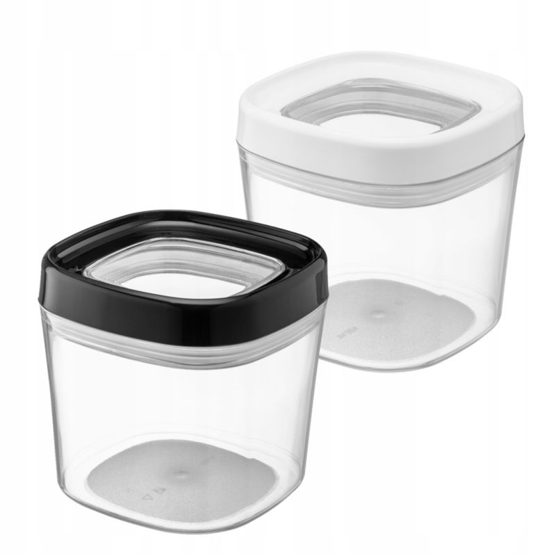 Pojemnik Na Żywność KADAX Produkty Sypkie makaron Pokrywka Plastikowy 0,6L Zestaw 1szt.
