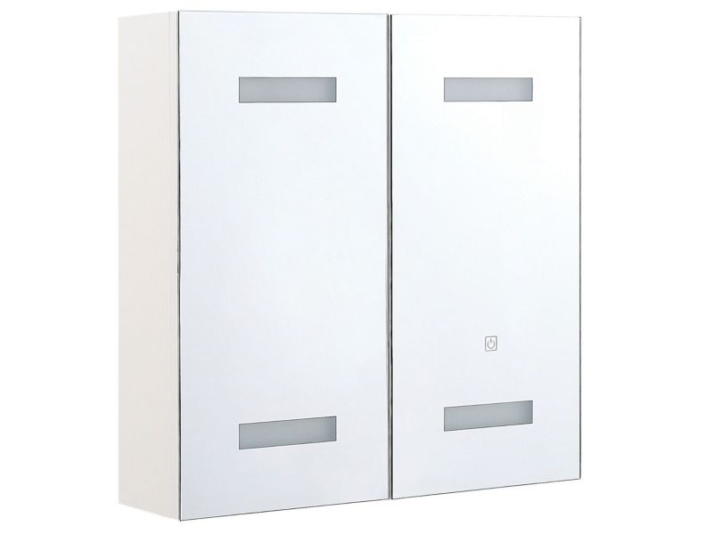 Szafka łazienkowa wisząca z lustrem LED 60 x 60 Talagapa 1 szt.