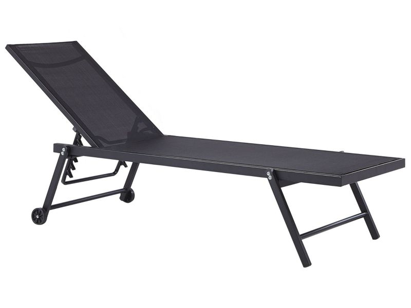 Leżak Metal Czarny Portofino 1 szt.