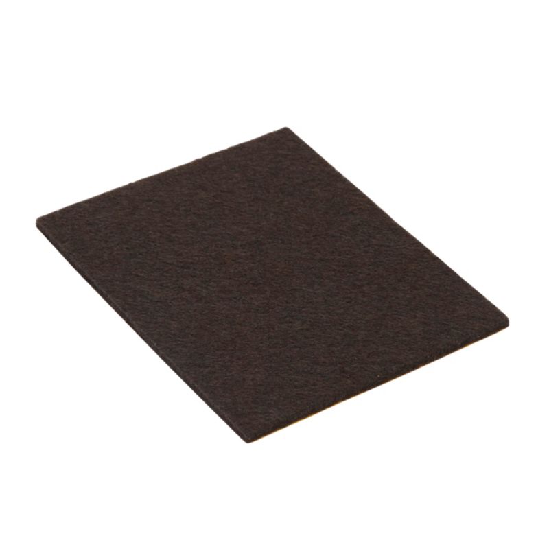 Podkładki filcowe samoprzylepne Diall 80 x 100 mm brązowe