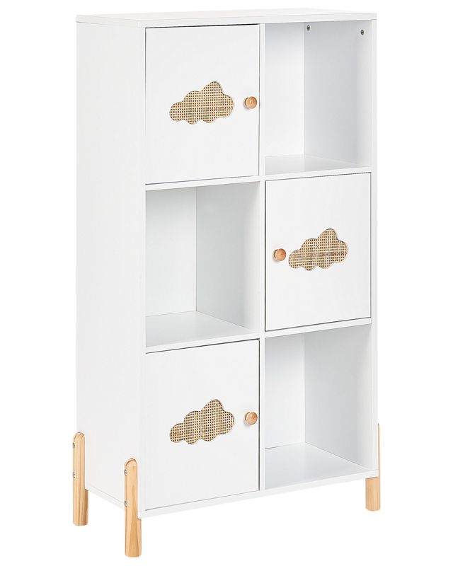 Regał jasne drewno z białym Cloudy 1 szt.