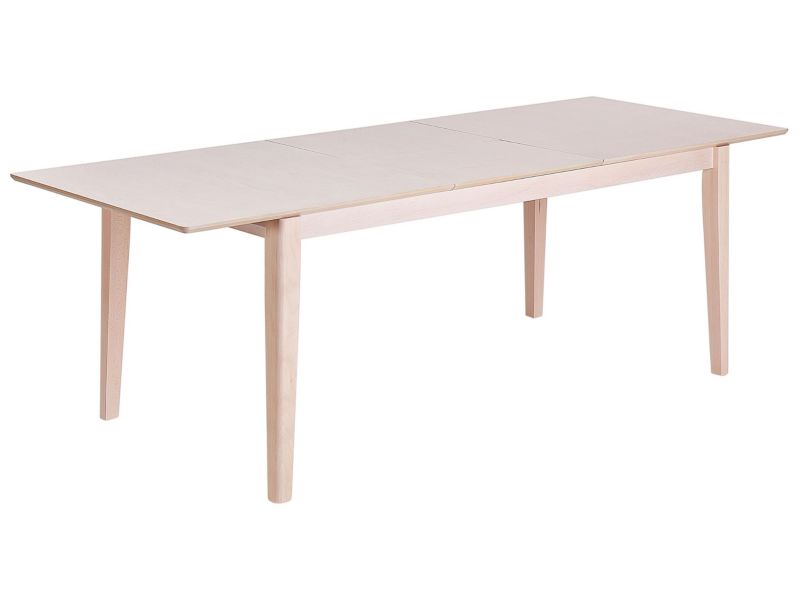 Stół do jadalni rozkładany Crosby 180/240 x 90 cm Imitacja drewna Jasne drewno 1 szt.