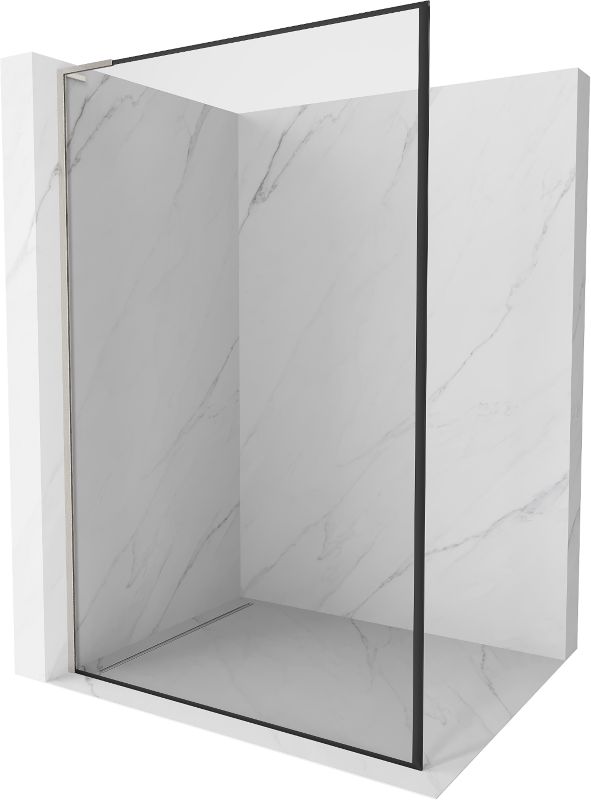 Ścianka prysznicowa walk-in Mexen Kioto L czarny wzór 120x200 cm 800-120-103-97-70 1 szt.