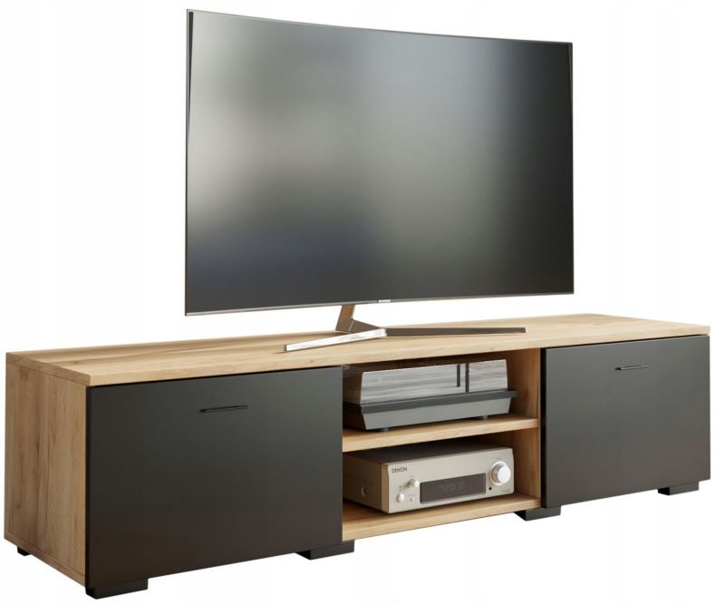 Szafka rtv Matkam stolik ROMA 150 cm Per artisan-czarny 1 szt.