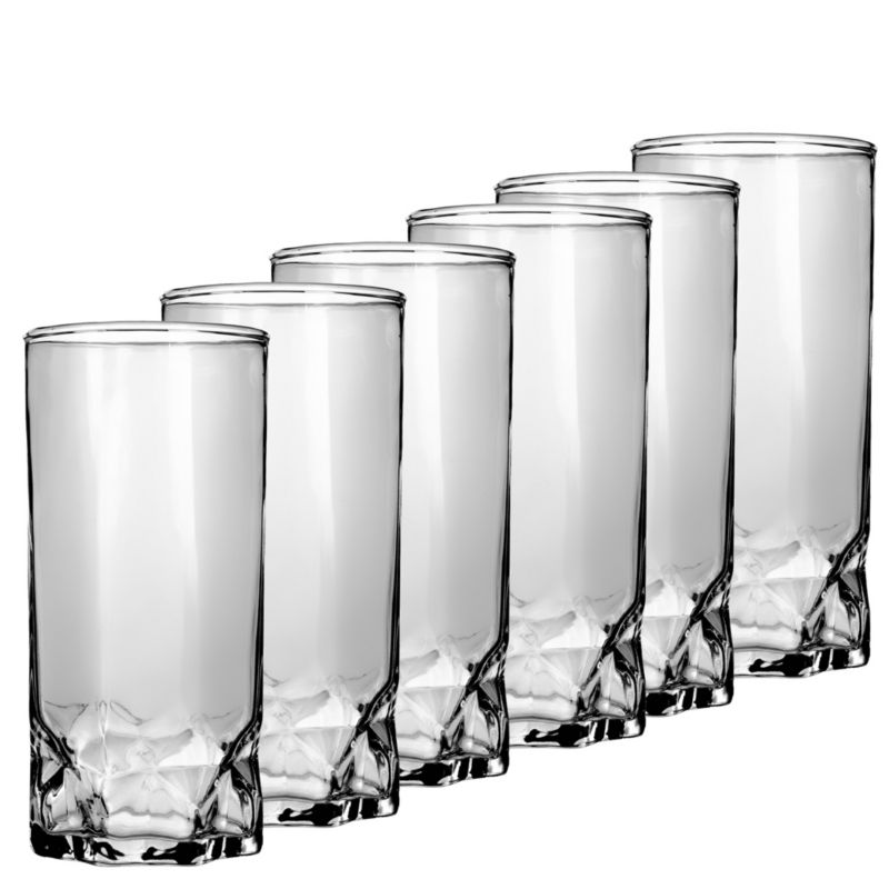 Szklanki KADAX Do Napojów Komplet Drinków Wody 370ml Prezent Wysokie Whisky 6 szt.