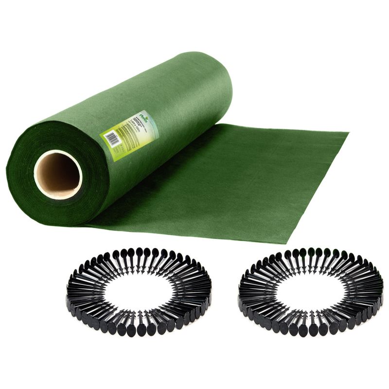Agrowłóknina ogrodowa Plonos agrotkanina na chwasty 90 g/m² 1,6x100m + 100 szpilek 1 szt.