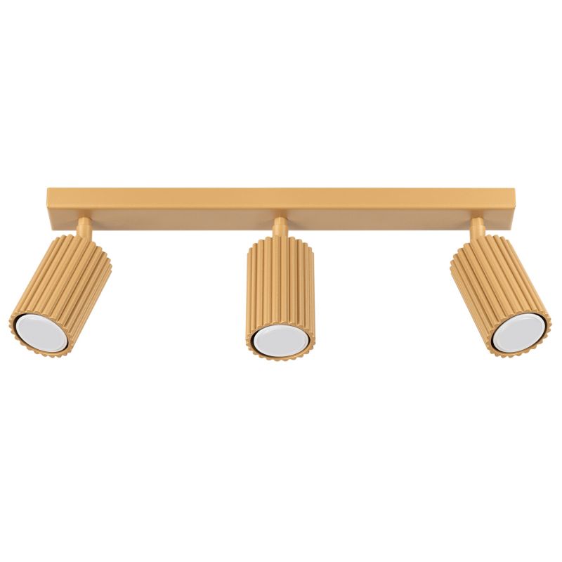 Plafon Sollux Lighting KARBON 3L złoty 1 szt.