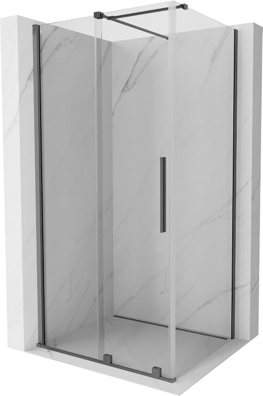 Kabina prysznicowa Mexen Velar rozsuwana 100 x 80 cm transparent gun metal 1 szt.